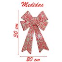 Ver imagem 3 de Enfeite Árvore Natal Laço Arabesco com Veludo 30 Cm