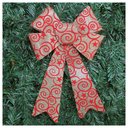 Ver imagem 1 de Enfeite Árvore Natal Laço Arabesco com Veludo 30 Cm