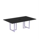 Ver imagem 1 de Mesa de Reunião Retangular com Power Box 200x90cm MR2000P25TUB Preto/Lilás