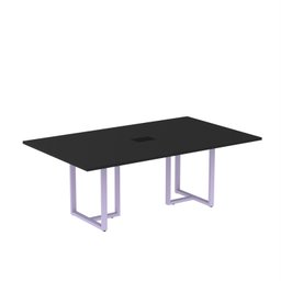 Mesa de Reunião Retangular com Power Box 200x90cm Mr2000p25tub - 2