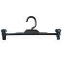 Ver imagem 1 de Cabide com Presilha Preto de Plástico para Saias Bermudas Calças Lojas Expositor