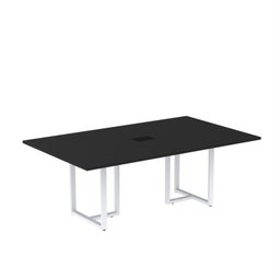 Mesa de Reunião Retangular com Power Box 200x90cm Mr2000p25tub - 2
