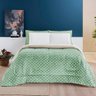 Edredom Solteiro Coberdrom Sherpa/mantinha Petit Poa 1 Peça - Salvia - 3