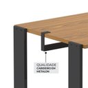 Ver mais imagens de Guarda Roupa Closet Modulado Siena 132cm 2 Gav Cabideiro e 7 Prat Yescasa Marrom/Cedro Madeirado/Preto