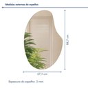 Ver imagem 3 de Espelho Orgânico 3mm 88,7x67,1 Florença Art Vidro