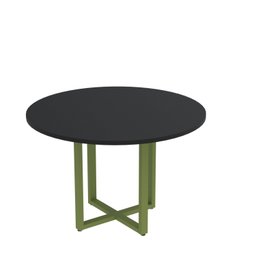 Mesa de Reunião Redonda 100cm Mrr1100p25tub - 2