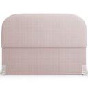 Ver imagem 3 de Cabeceira Cama Box Casal 140cm Orgânica Lanna W01 Bouclê Rosê - Lyam Decor
