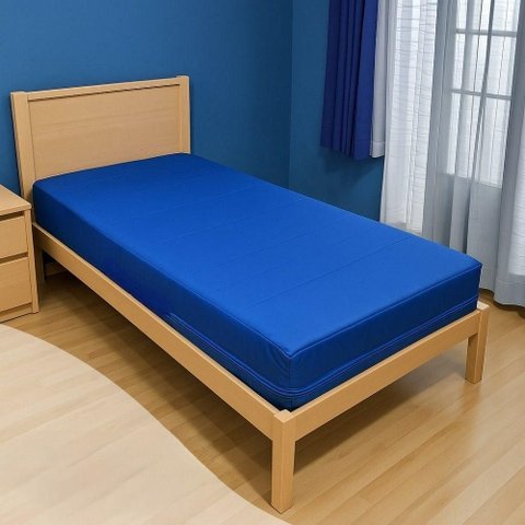 Capa Impermeável para Colchão Casal Feita em Napa Hospitalar - 138x188x33cm Azul