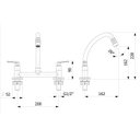 Ver imagem 2 de Misturador para Cozinha de Mesa Bica Móvel com Arejador Articulado Smart - N