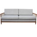 Ver imagem 2 de Sofá 3 Lugares Martino Assento Acqua Cor Cinza com Estrutura Madeira Cor Cedro 200 Cm - 66527
