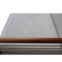 Ver imagem 5 de Sofá 3 Lugares Martino Assento Acqua Cor Cinza com Estrutura Madeira Cor Cedro 200 Cm - 66527