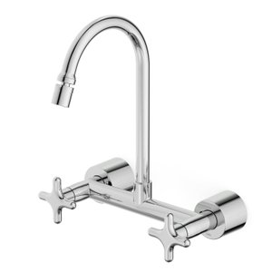 Misturador para Cozinha de Parede Externo com Bica Móvel e Arejador Articulado Cross