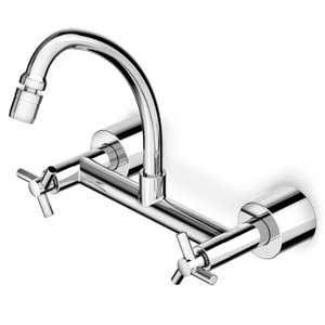 Misturador para Cozinha de Parede com Bica Móvel e Arejador Articulado