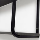 Ver imagem 2 de Estante Nicho Suspenso 3 Prateleiras Estilo Industrial 68x68 Cristal/Preto