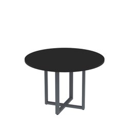 Mesa de Reunião Redonda 100cm Mrr1100p25tub - 2
