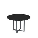 Ver imagem 1 de Mesa de Reunião Redonda 100cm MRR1100P25TUB Preto/Grafito