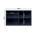 Ver imagem 5 de Armário Aéreo 120cm 2 Portas 100% MDF Cozinha Sevilha Herval Azul