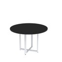 Ver imagem 1 de Mesa de Reunião Redonda 100cm MRR1100P25TUB Preto/Branco