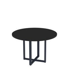 Mesa de Reunião Redonda 100cm Mrr1100p25tub - 2