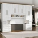 Ver imagem 5 de Guarda Roupa Casal King Size 1223SK 10 Gavetas MDF Carvalho Claro Móveis Ilan 343cm
