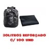 Saco de Lixo 30litros C/ 100 Un Preto Reforçado - 1