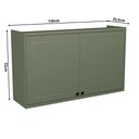 Ver imagem 4 de Armário Aéreo 120cm 2 Portas 100% MDF Cozinha Sevilha Herval Verde