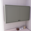 Ver imagem 1 de Armário Aéreo 120cm 2 Portas 100% MDF Cozinha Sevilha Herval Verde