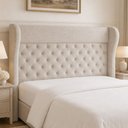 Ver imagem 1 de Cabeceira para Cama Box Casal 158cm Bono Linho Bege - Sallar Home