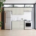 Ver imagem 1 de Cozinha Completa Fineze 8 Portas 2 Gavetas 100% MDF Areia Hp - Henn