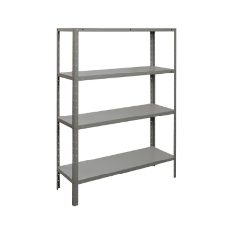 Estante Multiuso 30cm - 4 Bandejas - 22kg por Prateleira - Cinza