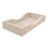Cama Infantil Espumada Clara Premium Conforto Quarto Criança Proteção Moderna com Colchão Cor Bege - 3