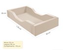 Ver imagem 5 de Cama Infantil Espumada Clara Premium Conforto Quarto Criança Proteção Moderna com Colchão Cor Bege