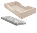 Ver imagem 1 de Cama Infantil Espumada Clara Premium Conforto Quarto Criança Proteção Moderna com Colchão Cor Bege