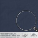 Ver imagem 7 de 1 Cadeira Noronha Aluminio Micro Pintura Preta, Tr. Telinha Corda Nautica Azul Marinho, Estofado -