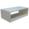 Kit 2 Unidades Mesa De Cabeceira Suspenso Criado Mudo Mdf Nicho Quarto 20x60x31cm - Branco - 2