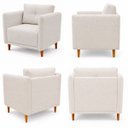 Ver imagem 2 de Kit 2 Poltronas Decorativas para Sala Aviv Boucle Persa Premium Cores