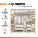 Ver mais imagens de Guarda Roupas Casal Reflecta com LED 6 Portas 4 Gavetas Monterrey