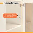 Ver imagem 5 de Guarda Roupas Casal Reflecta com LED 6 Portas 4 Gavetas Monterrey