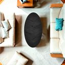 Ver imagem 6 de Mesa de Centro Oval Orgânico em MDF Pés Madeira Maciça Laminada 100x45cm Canada