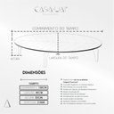 Ver imagem 4 de Mesa de Centro Oval Orgânico Pés Madeira Maciça Laminada 100% MDF 100x45cm Canada Preto