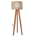 Ver imagem 2 de Luminária de Chão Tripé Delta com Cúpula Abajur Off White/nature