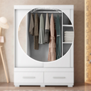 Ver imagem 6 de Guarda-roupa Solteiro 2 Portas de Correr 2 Gavetas Sereno