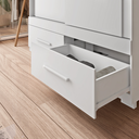 Ver imagem 3 de Guarda-roupa Solteiro 2 Portas de Correr 2 Gavetas Sereno