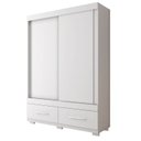 Ver imagem 2 de Guarda-Roupa Solteiro 2 Portas de Correr 2 Gavetas Sereno Branco