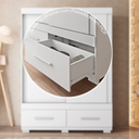 Ver imagem 5 de Guarda-roupa Solteiro 2 Portas de Correr 2 Gavetas Sereno