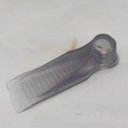 Ver imagem 3 de Kit 5 Trava Portas Cunhas Aparadores Calços Transparentes Antiderrapantes Pvc Chão