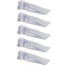 Ver imagem 1 de Kit 5 Trava Portas Cunhas Aparadores Calços Transparentes Antiderrapantes Pvc Chão