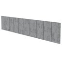 Ver imagem 2 de Kit 10 Placas Cabeceira Modular Estofada Autocolante King - Grafite
