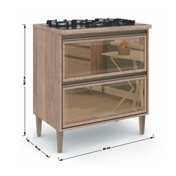 Kit Cozinha Planejada Completa Modulada MDF Conjunto 7 Peças 12 Portas Organizadora Marrom Madeira - 11 Kit Cozinha Planejada Completa Modulada MDF Conjunto 7 Peças 12 Portas Organizadora Marrom Madeira - 11