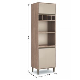Kit Cozinha Planejada Completa Modulada MDF Conjunto 7 Peças 12 Portas Organizadora Marrom Madeira - 15 Kit Cozinha Planejada Completa Modulada MDF Conjunto 7 Peças 12 Portas Organizadora Marrom Madeira - 15